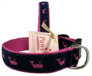 Pink Whale Dog Collars