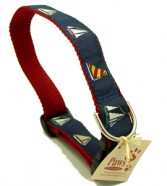 Four-Sailboat Dog Collars