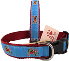 Light Blue Maryland State Flag Crab Dog Collars at PawsPetBoutique.com