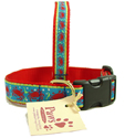 Festive Red Crab Dog Collars at PawsPetBoutique.com