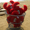 Red Crab Dog Toys Made in USA at PawsPetBoutique.com