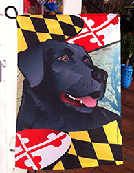 Maryland Dog Flag, Black Lab