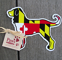 Maryland Dog Flag Magnet | Maryland Dog Flag Decal