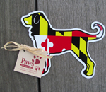 Maryland Flag Dog Magnets at PawsPetBoutique.com
