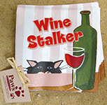 Wine Stalker Napkins | Wine and Cat Gifts