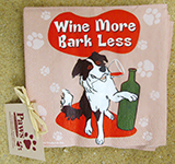 Wine More Bark Less Cocktail Napkins | Dog Party Napkins