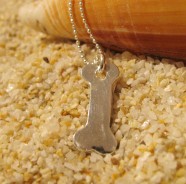 Silver Dog Bone Charms