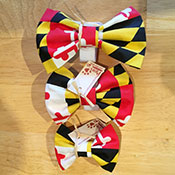 Maryland Flag Dog Bow Ties