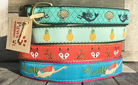 Mermaid Dog Collars, Fox Dog Collar, Pineapple Dog Collar