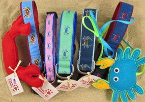 Crab Dog Collars and Crab Cat Toys