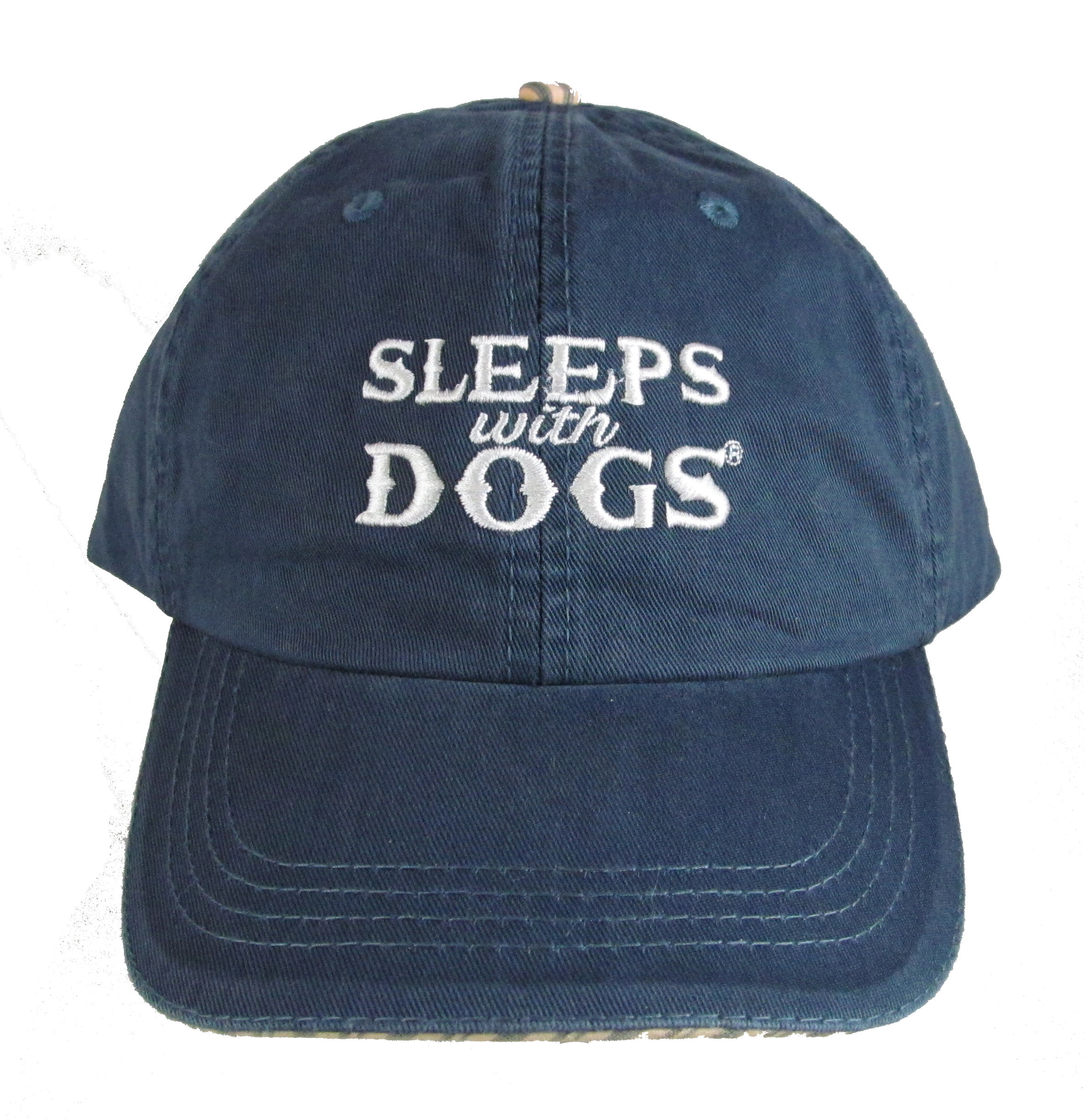 Sleeps with Dogs Baseball Hats for People