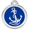 Nautical Anchor Pet ID Tags Engraved