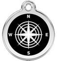 Stainless Steel Compass ID Tags for Dogs and Cats