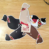 Maryland Flag Cat and Dog Magnets
