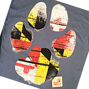 Maryland Flag Paw Shirt